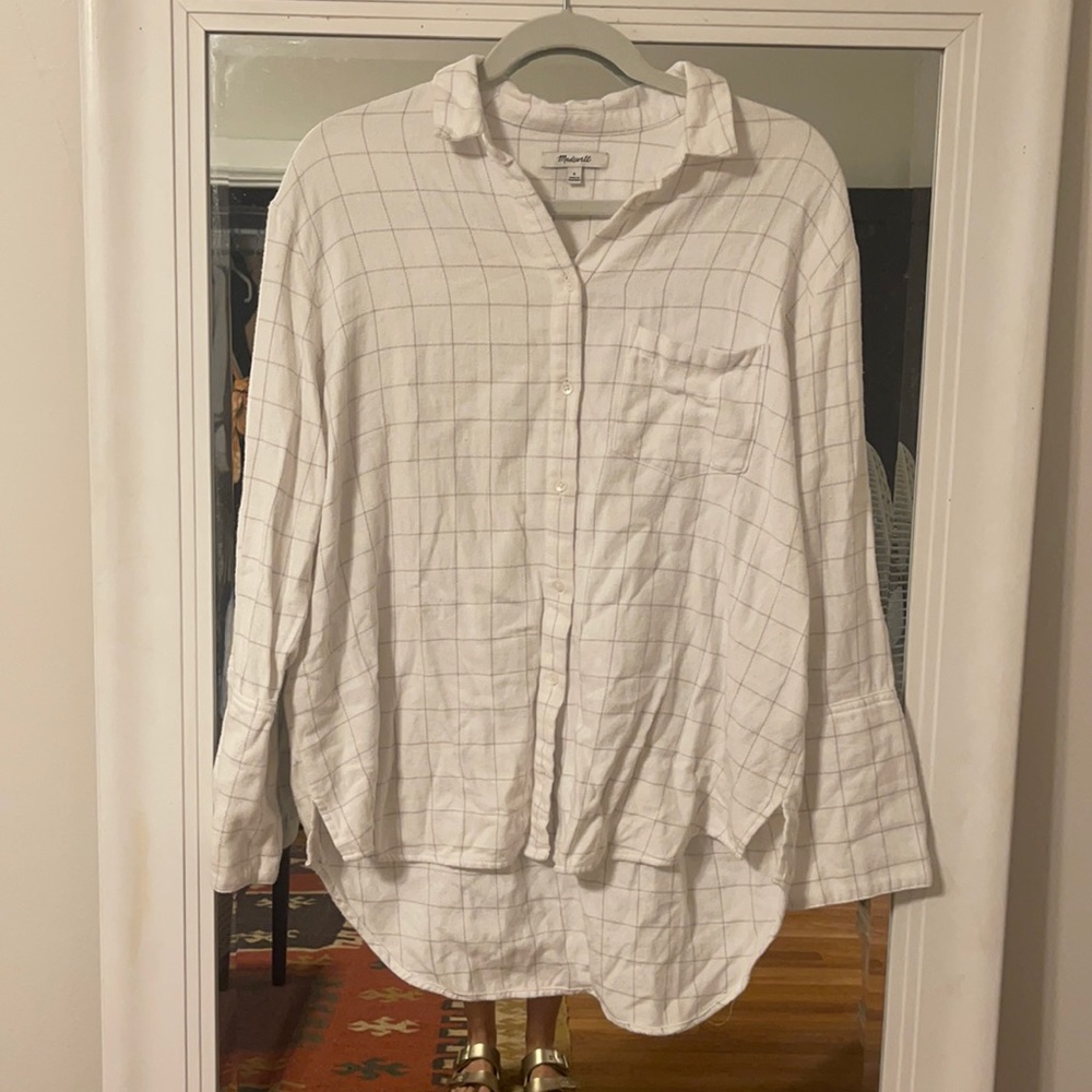 Madewell oversized flannel shirt